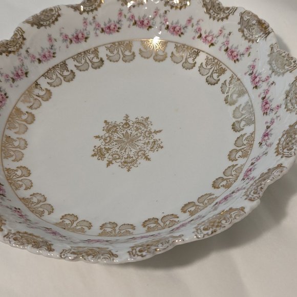 ANTIQUE BOWL MADE IN VIENNA AUSTRIA SERVING PLATE 1900s - Picture 4 of 11